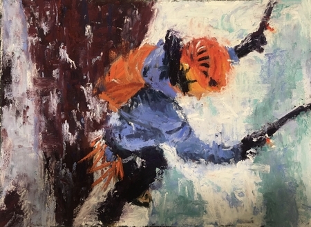 Ice Climber - Its a long way down