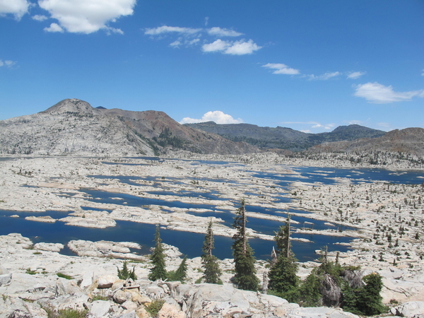 Alcoa Lake, hot and barren but intensely beautiful